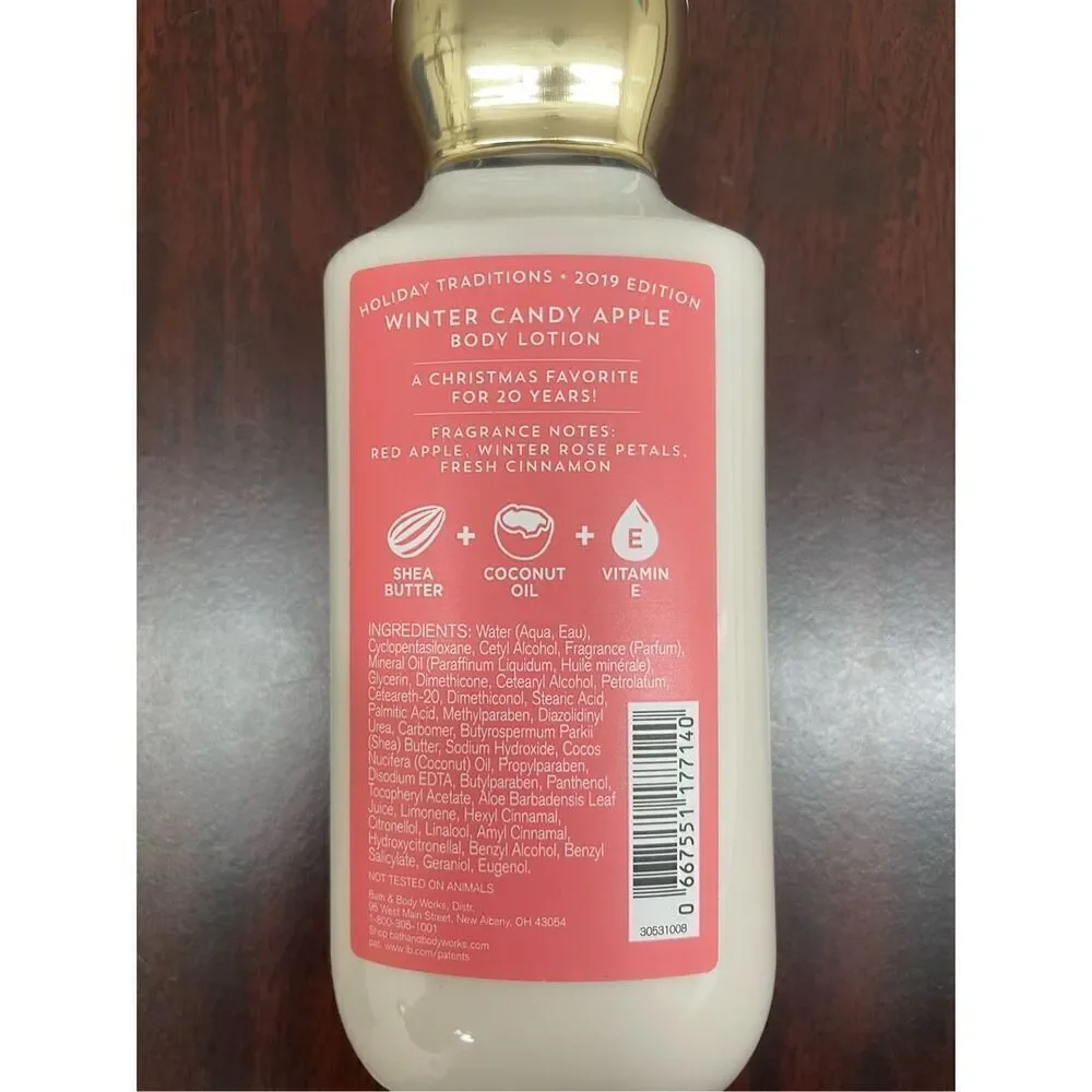 NWT Bath & Body Works Warm Candy Apple Body Lotion 8 oz.